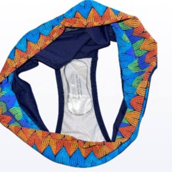 NEW SOLD OUT Speedo Valerie Colorful Chevron High waist 2 Piece 50+UV Bikini - Picture 7 of 7